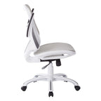 Riley Office Chair with White Mesh Seat and Back