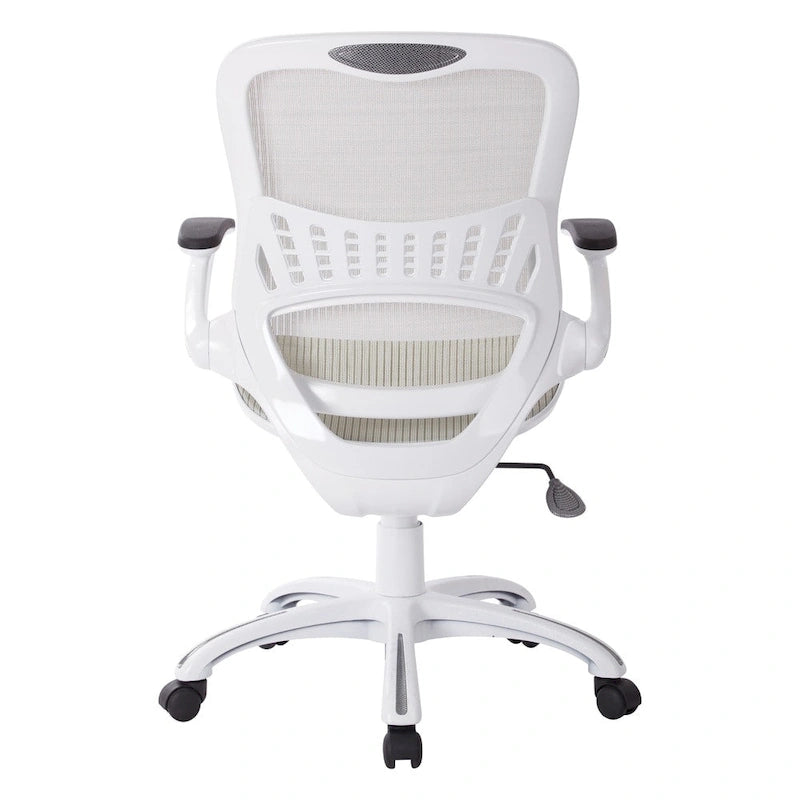 Riley Office Chair with White Mesh Seat and Back