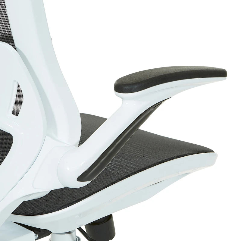 Riley Office Chair with White Mesh Seat and Back