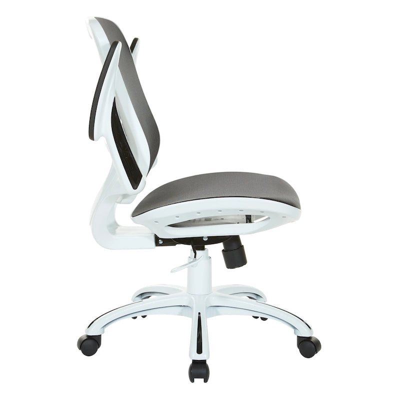 Riley Office Chair with White Mesh Seat and Back