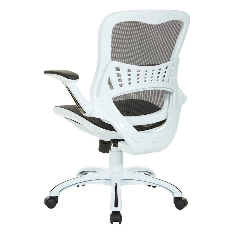 Riley Office Chair with White Mesh Seat and Back