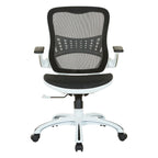 Riley Office Chair with White Mesh Seat and Back