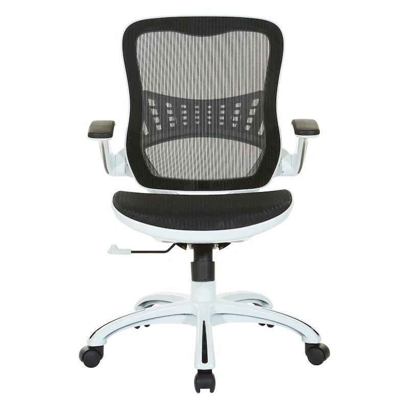 Riley Office Chair with White Mesh Seat and Back