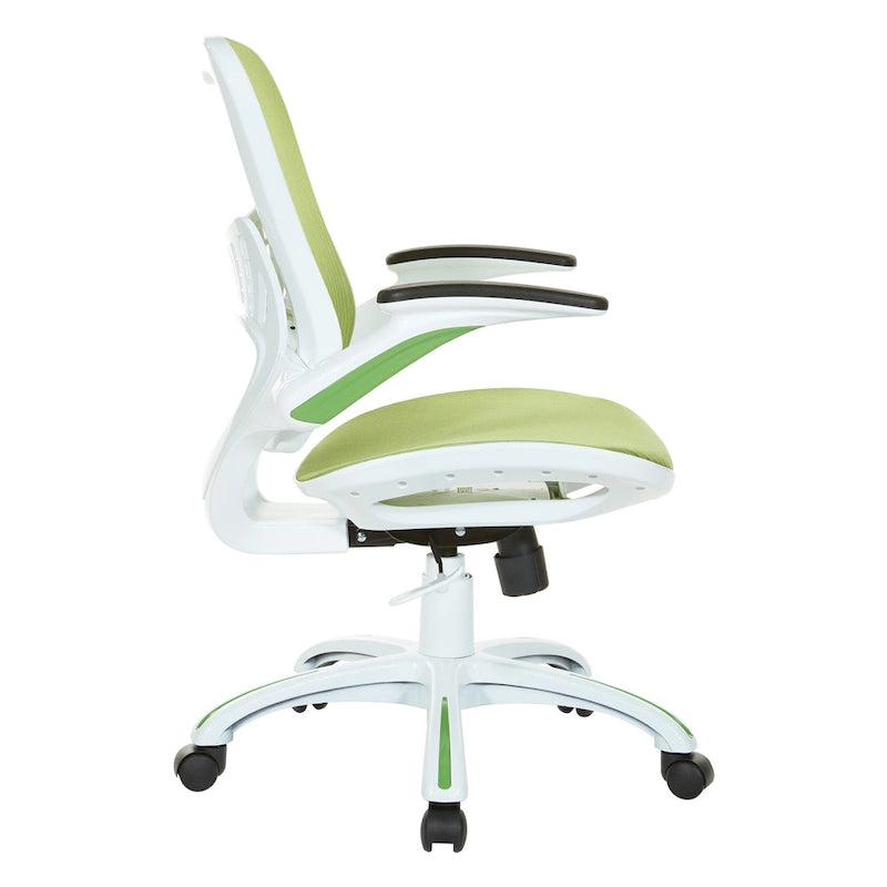 Riley Office Chair with White Mesh Seat and Back