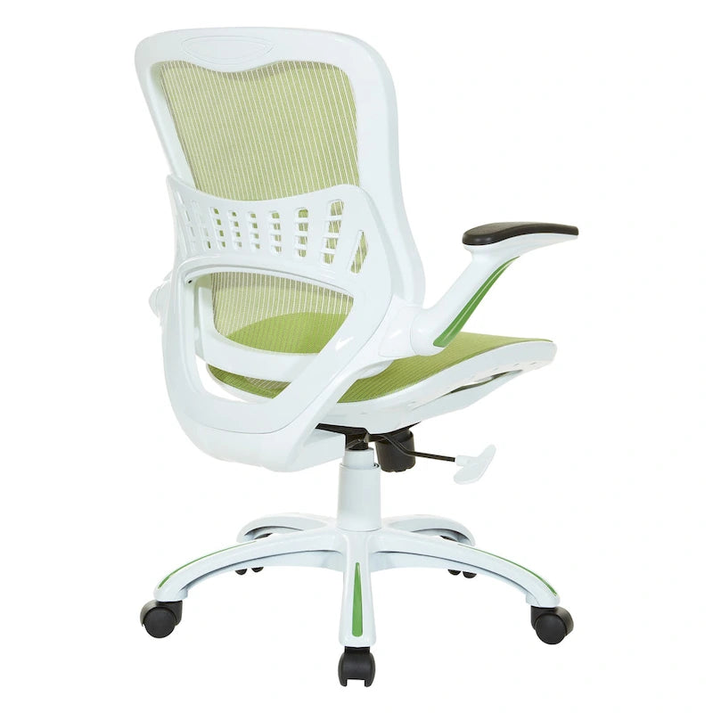 Riley Office Chair with White Mesh Seat and Back