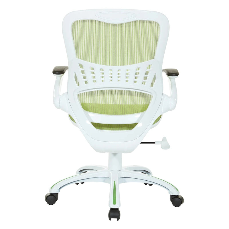 Riley Office Chair with White Mesh Seat and Back
