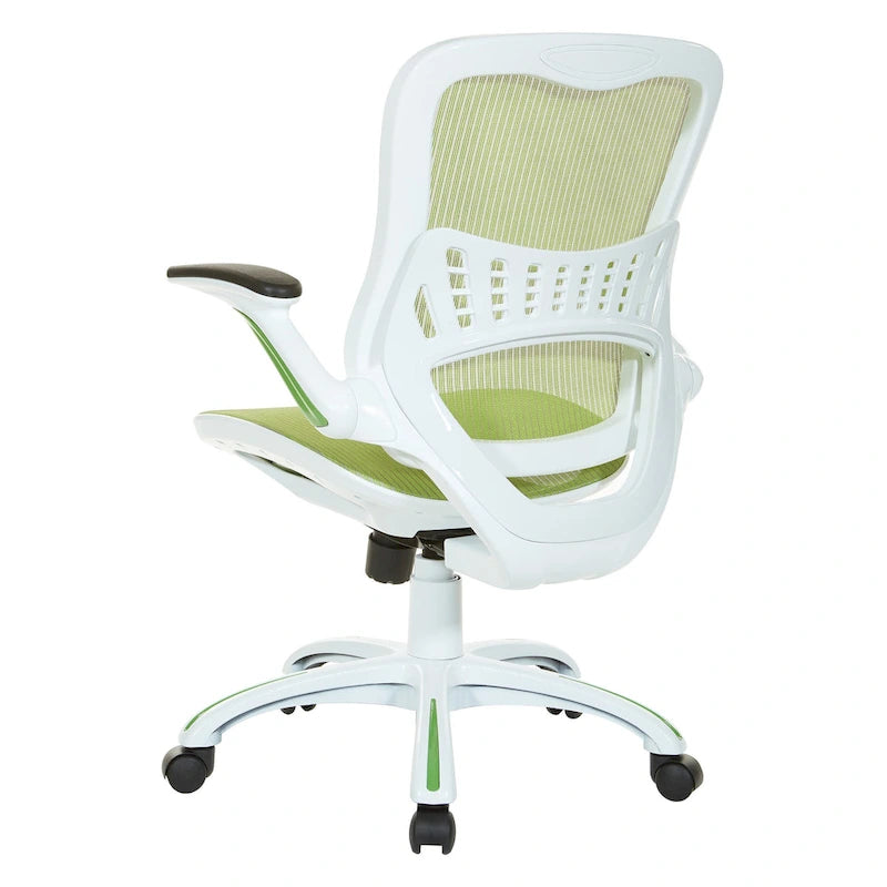 Riley Office Chair with White Mesh Seat and Back
