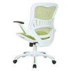 Riley Office Chair with White Mesh Seat and Back