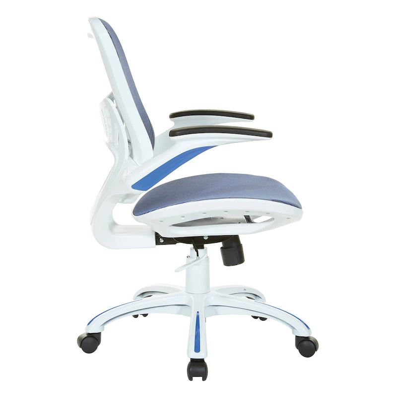 Riley Office Chair with White Mesh Seat and Back