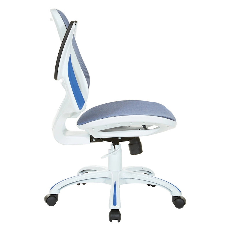 Riley Office Chair with White Mesh Seat and Back
