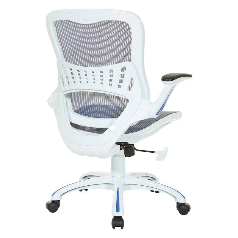 Riley Office Chair with White Mesh Seat and Back