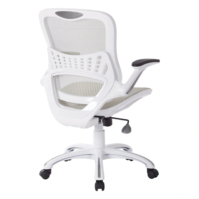 Riley Office Chair with White Mesh Seat and Back