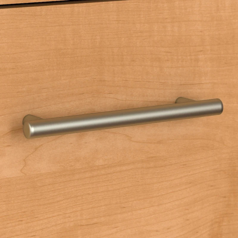 Somerset 72W Office Desk with Hutch and 5 Shelf Bookcase in Ash Gray