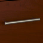 Somerset 72W Office Desk with Hutch and 5 Shelf Bookcase in Ash Gray