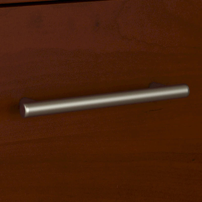 Somerset 72W Office Desk with Hutch and 5 Shelf Bookcase in Ash Gray