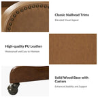 Pete Faux Leather Adjustable Height Swivel Executive Chair with Tilt Mechanism by HULALA HOME