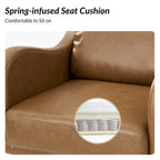 Pete Faux Leather Adjustable Height Swivel Executive Chair with Tilt Mechanism by HULALA HOME