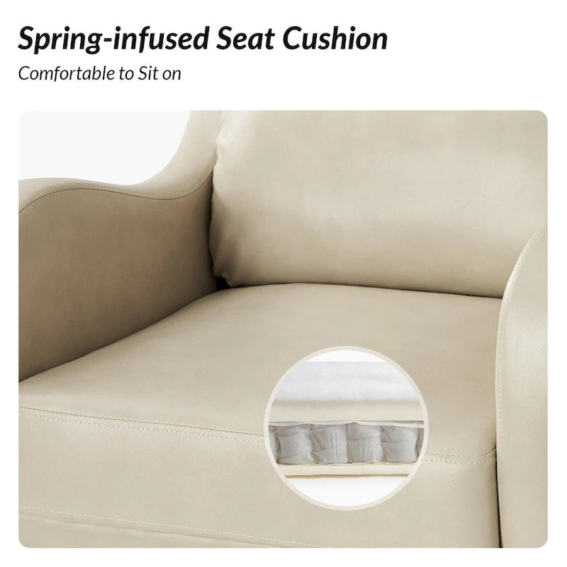 Pete Faux Leather Adjustable Height Swivel Executive Chair with Tilt Mechanism by HULALA HOME