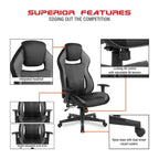 BOA II Gaming Chair in Bonded Leather with Color Accents