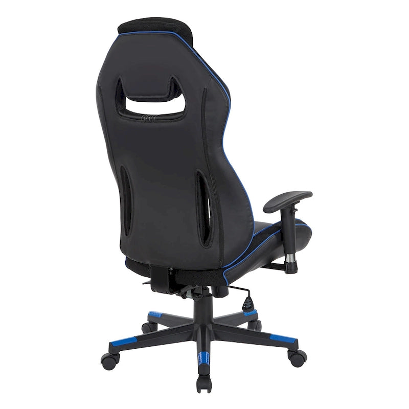 BOA II Gaming Chair in Bonded Leather with Color Accents