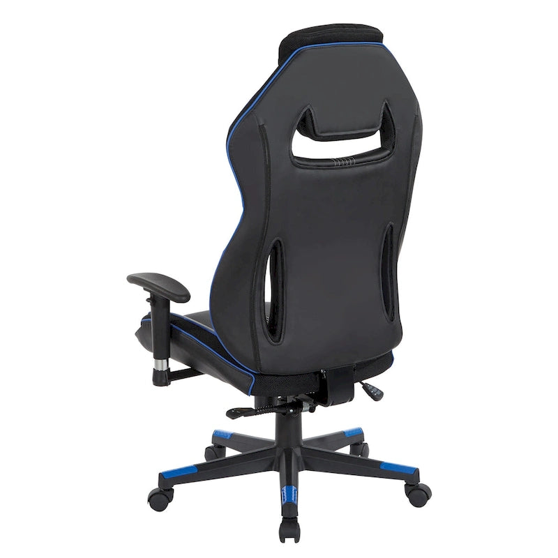 BOA II Gaming Chair in Bonded Leather with Color Accents