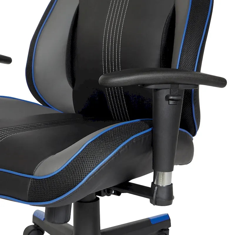 BOA II Gaming Chair in Bonded Leather with Color Accents