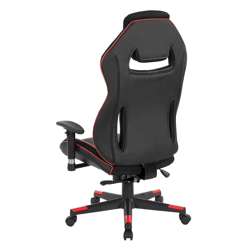 BOA II Gaming Chair in Bonded Leather with Color Accents