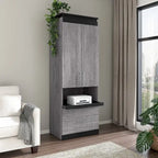 Orion Tall Storage Cabinet with Drawers and Pull-Out Shelf by Bestar