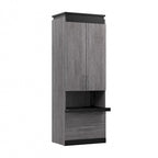 Orion Tall Storage Cabinet with Drawers and Pull-Out Shelf by Bestar