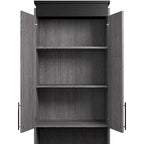 Orion Tall Storage Cabinet with Drawers and Pull-Out Shelf by Bestar
