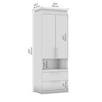Orion Tall Storage Cabinet with Drawers and Pull-Out Shelf by Bestar