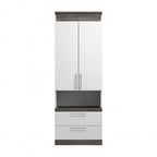 Orion Tall Storage Cabinet with Drawers and Pull-Out Shelf by Bestar