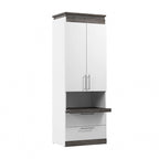 Orion Tall Storage Cabinet with Drawers and Pull-Out Shelf by Bestar