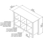 Mayfield 6 Cube Bookcase Organizer and Storage by Bush Furniture