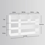 Multi-Unit Desk Organizer Storage Rack Book Shelf for Office Home and Bathroom