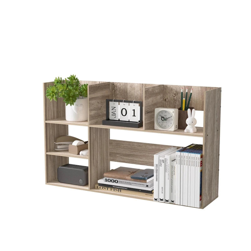 Multi-Unit Desk Organizer Storage Rack Book Shelf for Office Home and Bathroom