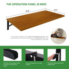 Multifunctional Wall Mounted Folding Desk Wooden Shelf & Workbench
