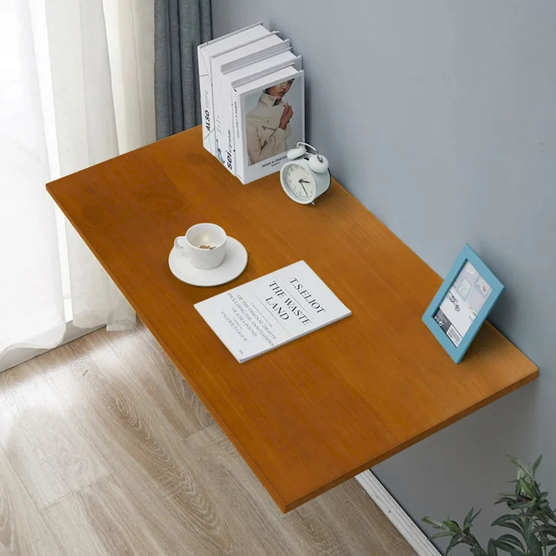 Multifunctional Wall Mounted Folding Desk Wooden Shelf & Workbench