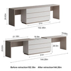 144 Inch Modern Home Office Expandable Dresser Desk