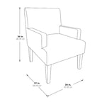 OSP Home Furnishings Main Street Accent Chair in Woven Fabric