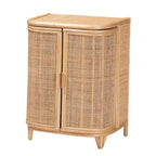 Yanka Bohemian Natural Rattan Storage Cabinet