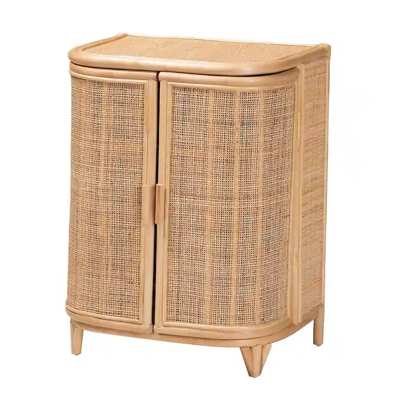 Yanka Bohemian Natural Rattan Storage Cabinet