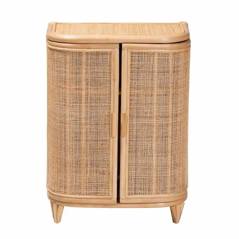 Yanka Bohemian Natural Rattan Storage Cabinet