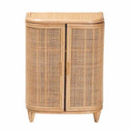 Yanka Bohemian Natural Rattan Storage Cabinet