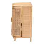 Yanka Bohemian Natural Rattan Storage Cabinet