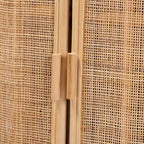 Yanka Bohemian Natural Rattan Storage Cabinet