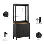 Mayfield 5 Shelf Bookcase with Doors by Bush Furniture