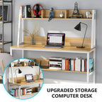 47 Inch Modern Computer Desk with Hutch and Bookshelf