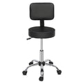 Drafting Chair Rolling Swivel Salon Stool with Back Support Foot Rest
