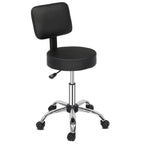 Drafting Chair Rolling Swivel Salon Stool with Back Support Foot Rest
